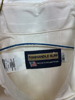 New Men’s Panhandle Slim Yellow Stripe Short Sleeve Pearl Snap 16.5 Large X-11