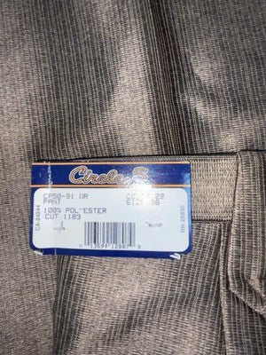 New Vintage Brown Circle S Polyester Pants #CP5091 XX-84