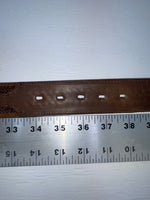 New Brown Genuine Leather Nocona Tooled 36” Belt #1010002 Z-140
