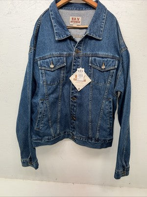 New Women’s ELY Outwear Blue Jean Jacket Large #241014 RR-11