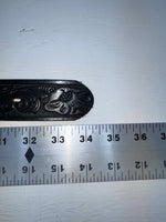 New Black Genuine Leather Tooled 28” Belt #WR602 Z-150