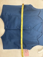 New Kids Western Heritage Blue Vest Size 12 Girls TT-52