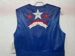 New Women’s 1849 Authentic Ranchwear Red White Blue Western Show Vest M WW-75