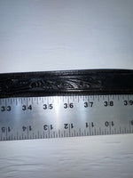 New Black Genuine Leather Nocona Tooled 36” Belt #1510201 Z-164