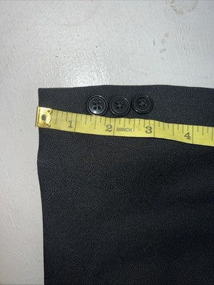 New Men’s Circle S Black Suit Jacket 56L #25832 S-610