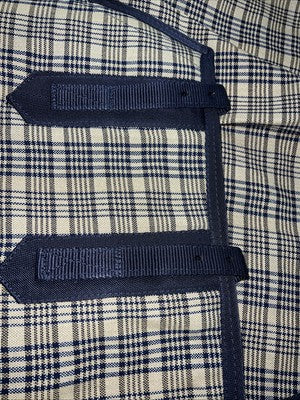 New Blue Plaid Turnout 84” Horse Blanket PP-21