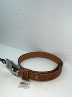New Brown Genuine Leather Nocona Tooled 28” Belt #N1311777 JJ-26