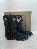 New Youth Black Smoky Mountain Cowboy Boots. 3242 Y 4. 2-171