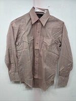 New Women’s Champion Western Plaid Long Sleeve Pearl Snap Size 14 II-71