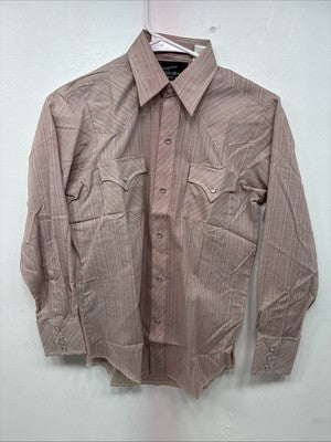New Women’s Champion Western Plaid Long Sleeve Pearl Snap Size 14 II-71