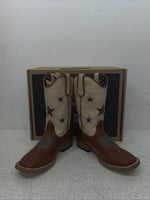 New Children Brown DBL Barrel Cowboy Boots. 4451402 1.5 1 1/2. 23-26