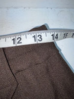 New Vintage Brown H Bar C Polyester Pants #477 3A-38