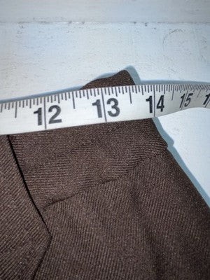 New Vintage Brown H Bar C Polyester Pants #477 3A-38