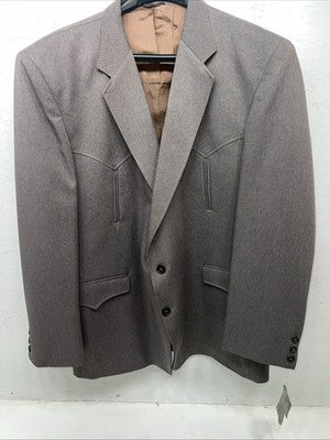 New Men’s Circle S Gray Suit Jacket 50 #6821 II-604