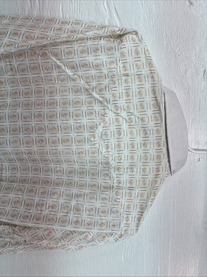 New Men’s Dickson Jenkins White Deign Long Sleeve Pearl Snap 16.5 Large X-55