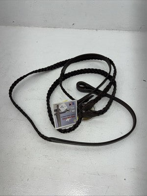New JT INTERNATIONAL Brown Genuine Leather Braided English Reins #21-9422-7 Y-25