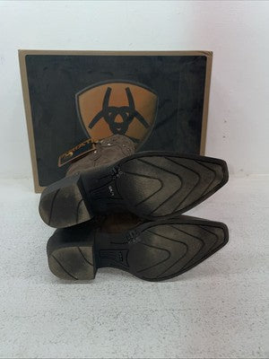 New Kids Brown Ariat Cowboy Boots. 10010913 1.5 1 1/2 M. 23-76