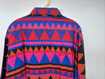 New Women’s H Bar C Multicolor Design Long Sleeve Pearl Snap 18 X 42 II-49