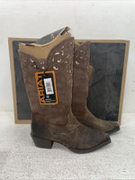 New Kids Brown Ariat Cowboy Boots. 10010913 1.5 1 1/2 M. 23-76