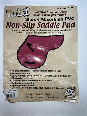 New Tough 1 Yellow Non-Slip English Saddle Pad #30-997 PP-8