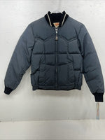 New Comfy Women Charcoal Puffer Jacket Size 12 #05650 LLL-47