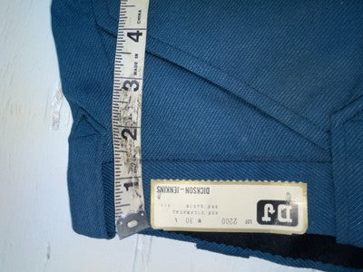 New Vintage Blue Dickson Jenkins Polyester Pants #2200 OO-85