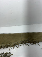 NOS Tan Show Chaps With Fringe Adjustable Waist 42” L-39