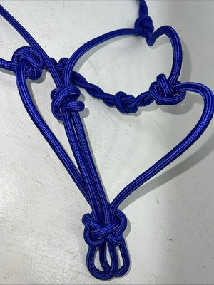 New Tough 1 Blue Knotted Rope Training Halter #50-1090 G-506