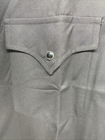 New Men’s ELY Cattleman Black Short Sleeve Pearl Snap 16.5 Large X-16