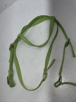 New Congress Leather Nylon Green Browband Headstall #8830 Y-2