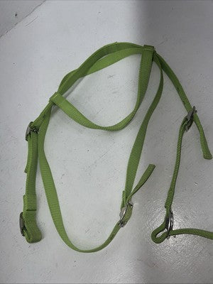 New Congress Leather Nylon Green Browband Headstall #8830 Y-2