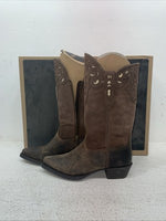 New Kids Brown Ariat Cowboy Boots. 10010913 1.5 1 1/2 M. 23-76