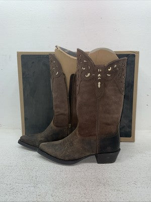 New Kids Brown Ariat Cowboy Boots. 10010913 1.5 1 1/2 M. 23-76