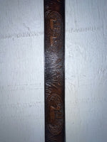 New Brown Genuine Leather Double S Tooled Duck 26” Belt #3013002 NN-61