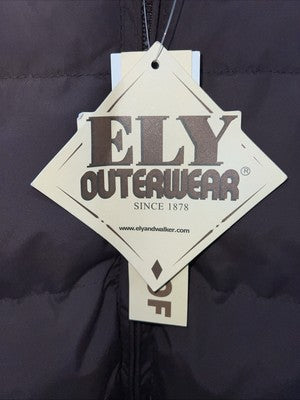 New Men ELY Cattleman XL Brown Puffer Vest #241120 LLL-48