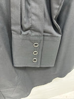 New Men’s ELY Diamond Black Western Design Long Sleeve Pearl Snap Large AA-18