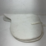 New White Wool English Saddle Seat Cover PP-20
