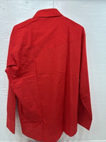 New Men’s ELY Cattleman Red Long Sleeve Pearl Snap 17 X 35 XL AA-119