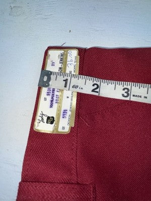 New Vintage Red Dickson Jenkins Polyester Pants #5534 XX-43