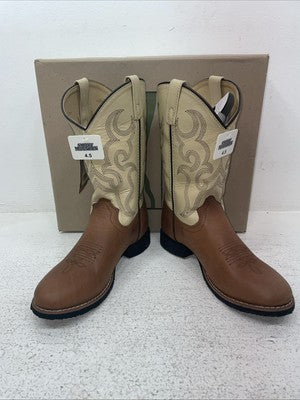 New Kids Brown Smoky Mountain Cowboy Boots. 3130 Y 4.5 4 1/2. 23-161