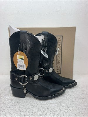 New Kids Black Smoky Mountain Cowboy Boots. 1083 C 12.5 12 1/2. 23-27