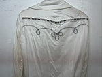 New Women’s White HbarC California Ranchwear Long Sleeve Shirt Medium WW-17