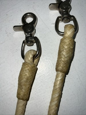 New Royal King Deluxe Rawhide 7’ Roping Reins #40-9909 W-44