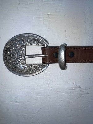 New Brown Genuine Leather Acme Weaved 28” Belt #6863 JJ-167