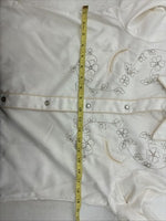 New Women’s H Bar C White Gold Design Long Sleeve Pearl Snap Medium TT-118
