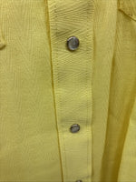 New Men’s RockMount Yellow Long Sleeve Pearl Snap Medium O-76