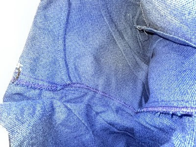 New Vintage Blue Western Girl Polyester Pants #3417 VV-41