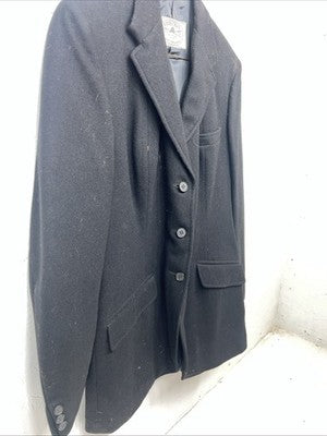 New Women’s Black Equestrian Long Riding Coat 16 WW-49