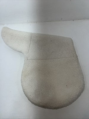 New Millers White Wool English Saddle Seat Cover PP-18