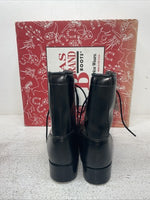 New Youth Black Lace Up Texas Brand Cowboy Boots. B 1350 5 D. 2-163